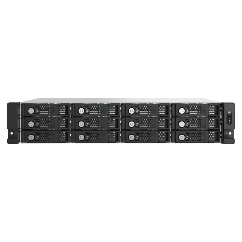 12-bay 2U rackmount PCIe interface SATA JBOD expansion enclosure 2.5/3.5in - ...